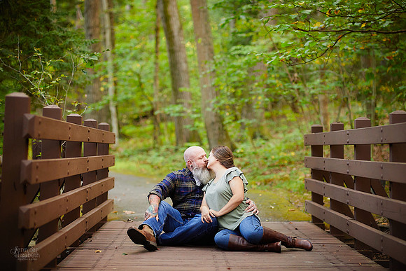 Jessica & Joe: Engagement Session at Henry Church Rock in Chagrin Falls