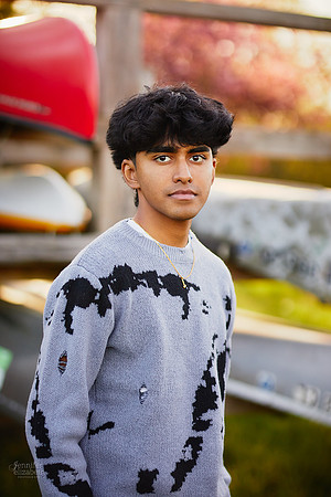 Sahil: Senior Portrait Session in Downtown Hudson and Hudson Springs Park