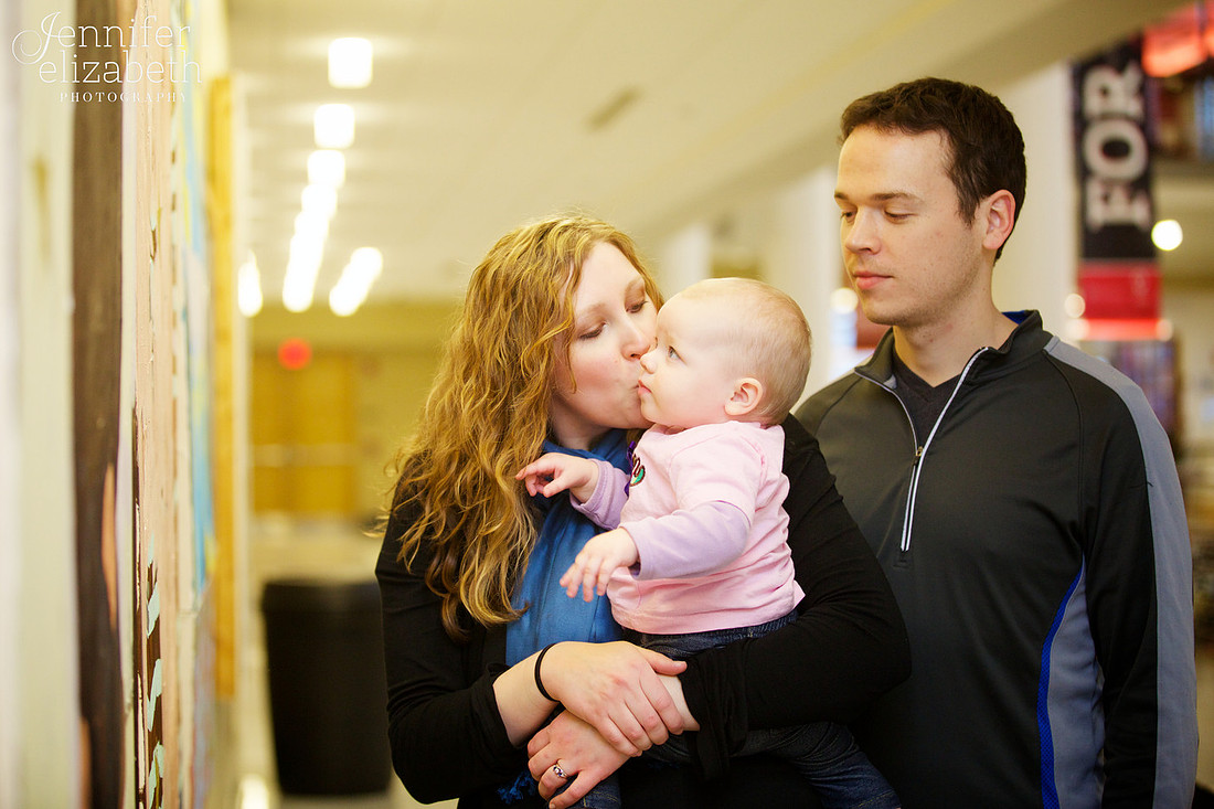 Family Portrait Session in Columbus, Ohio at the Ohio Union at The Ohio State University