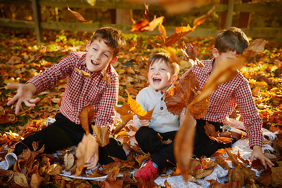 The T Family: Portrait Session in Downtown Gates Mills
