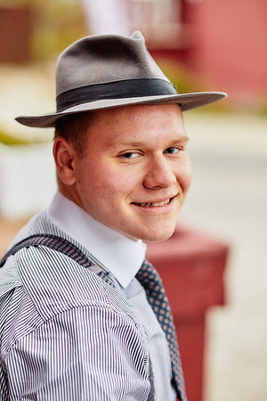 Johnny: Senior Session at Peninsula Depot with the Cuyahoga Valley Scenic Railroad in Peninsula