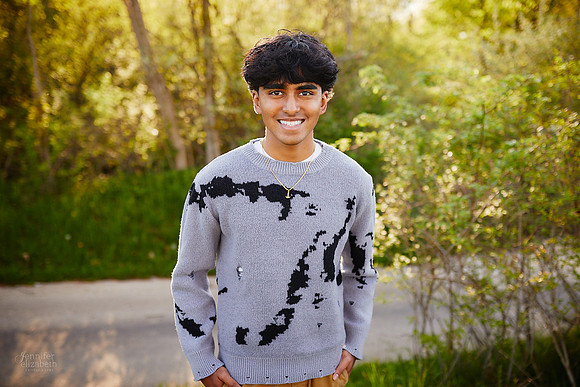 Sahil: Senior Portrait Session in Downtown Hudson and Hudson Springs Park