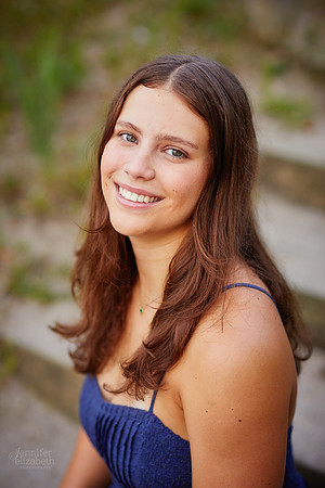 Nina: Senior Session at Kenneth J Sims Park Beach in Euclid