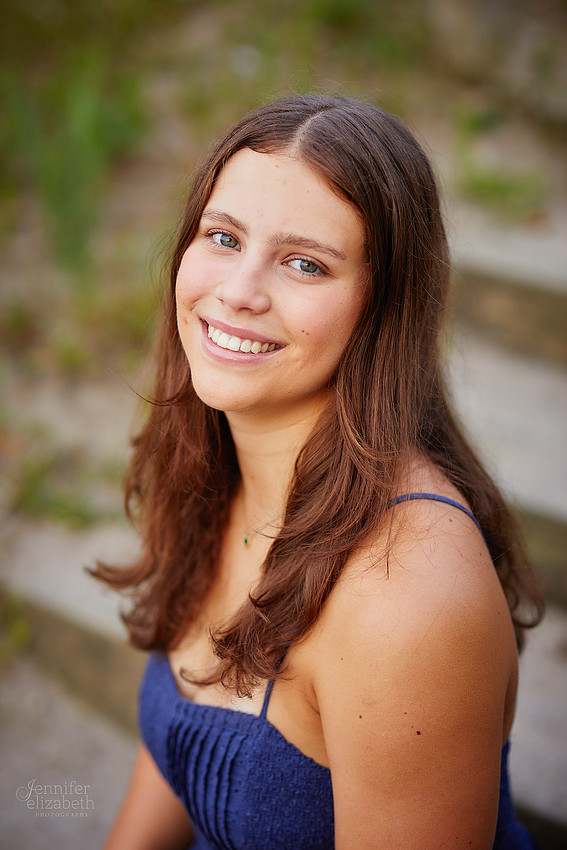 Nina: Senior Session at Kenneth J Sims Park Beach in Euclid