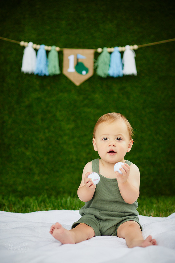 Carson: First Birthday Cake Smash Session