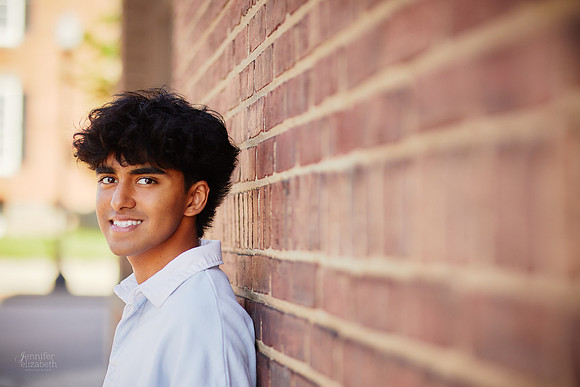 Sahil: Senior Portrait Session in Downtown Hudson and Hudson Springs Park