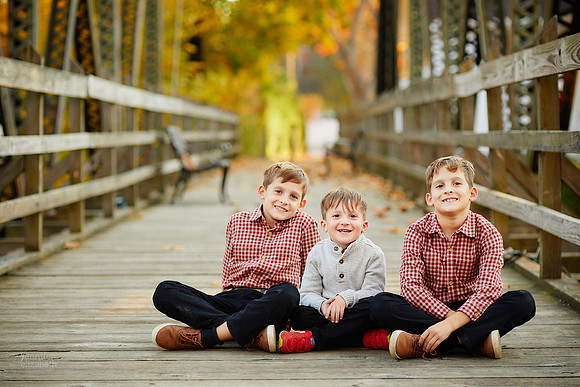 The T Family: Portrait Session in Downtown Gates Mills