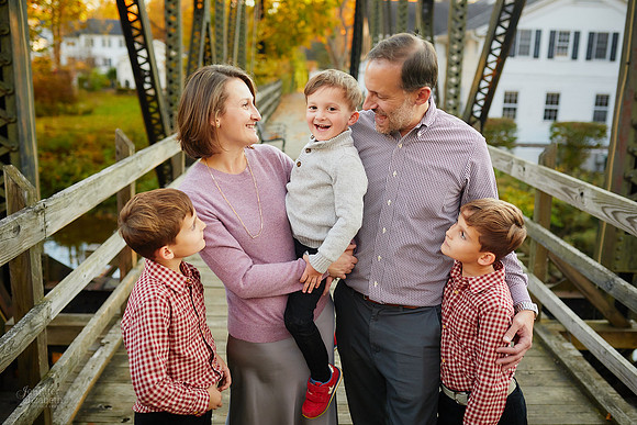 The T Family: Portrait Session in Downtown Gates Mills