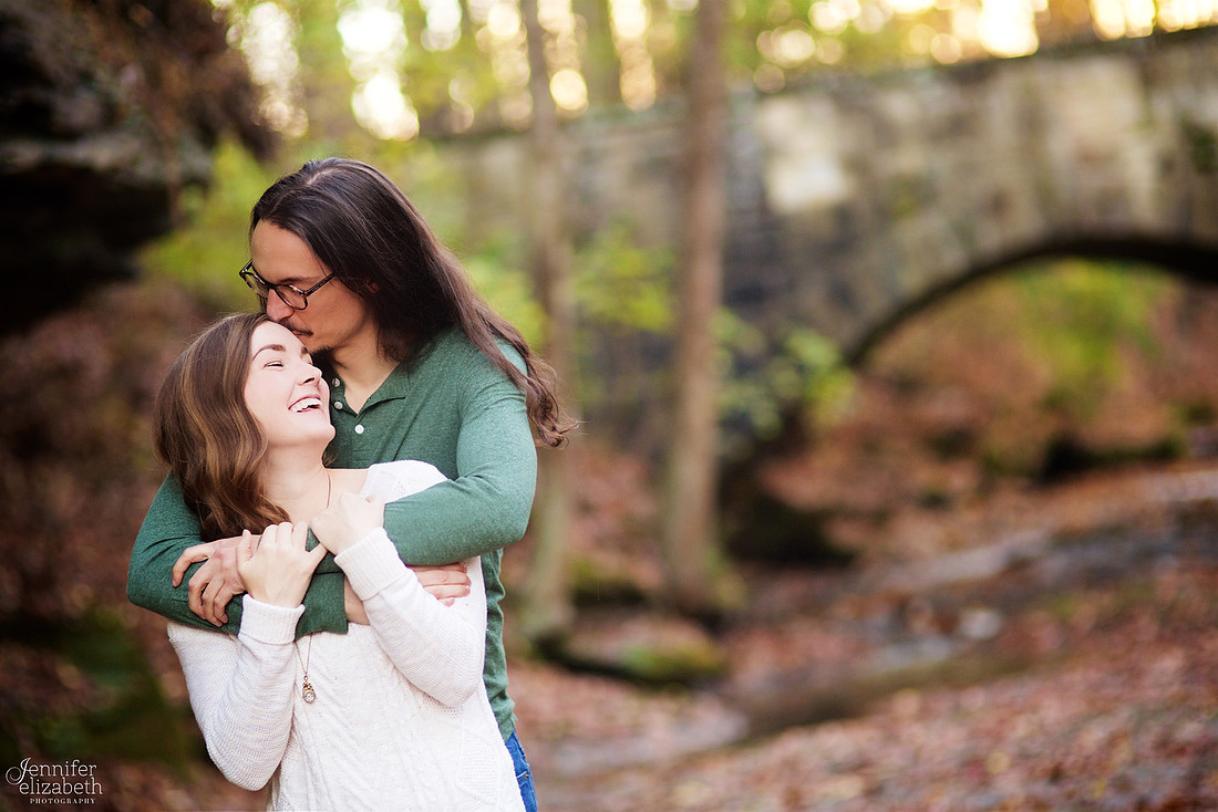 Tess and Adam's Engagement Portrait Session in Olmsted Falls, Cleveland