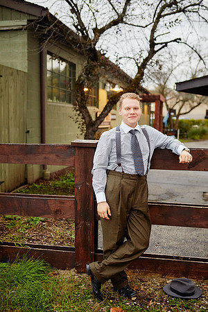 Johnny: Senior Session at Peninsula Depot with the Cuyahoga Valley Scenic Railroad in Peninsula