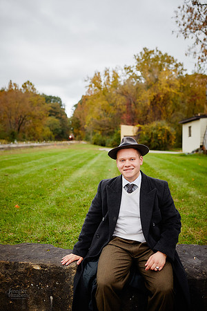 Johnny: Senior Session at Peninsula Depot with the Cuyahoga Valley Scenic Railroad in Peninsula