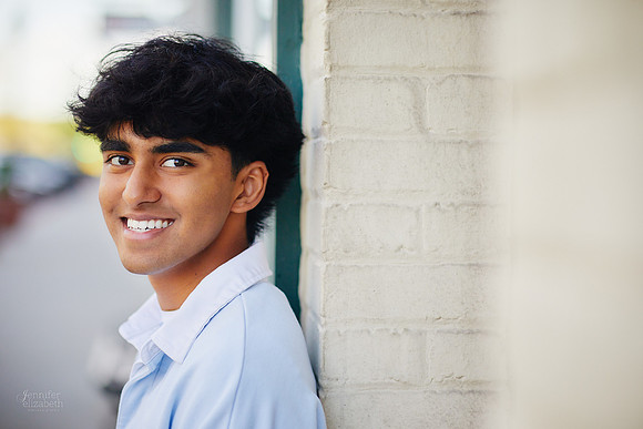 Sahil: Senior Portrait Session in Downtown Hudson and Hudson Springs Park