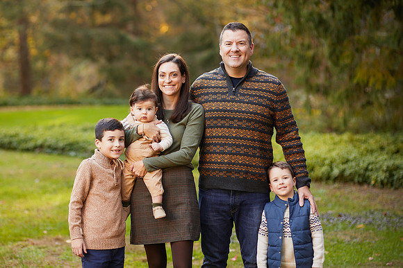 The M Family: Backyard Portrait Session in Willoughby Hills