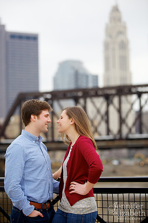 Tory & Hugh Short North Engagement Session in Columbus, Ohio