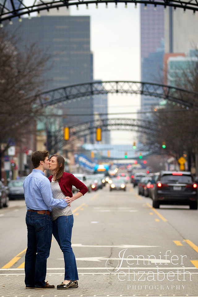 Tory & Hugh Short North Engagement Session in Columbus, Ohio