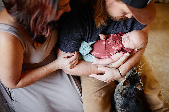 Baby Raylin: Lifestyle Newborn Family Portrait Session in Parma