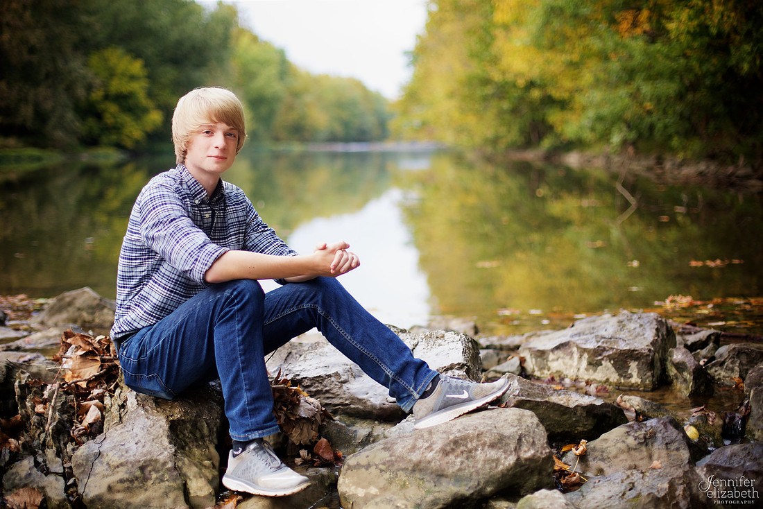 Sam: Senior Portrait Session in Worthington, Ohio