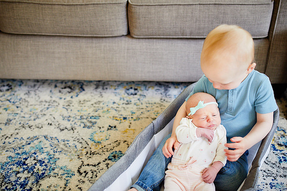 Baby Abigail: Newborn Family Portrait Session in Solon
