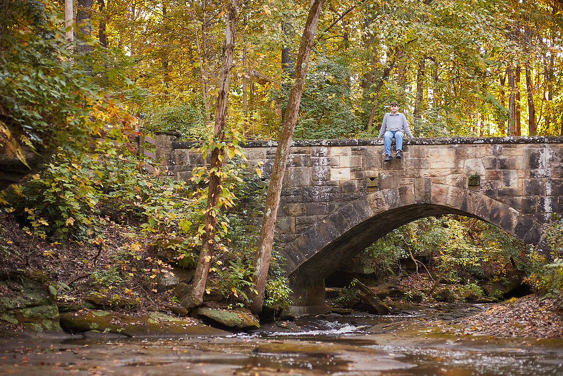 Jake: Senior Session at David Fortier Park in Olmsted Falls