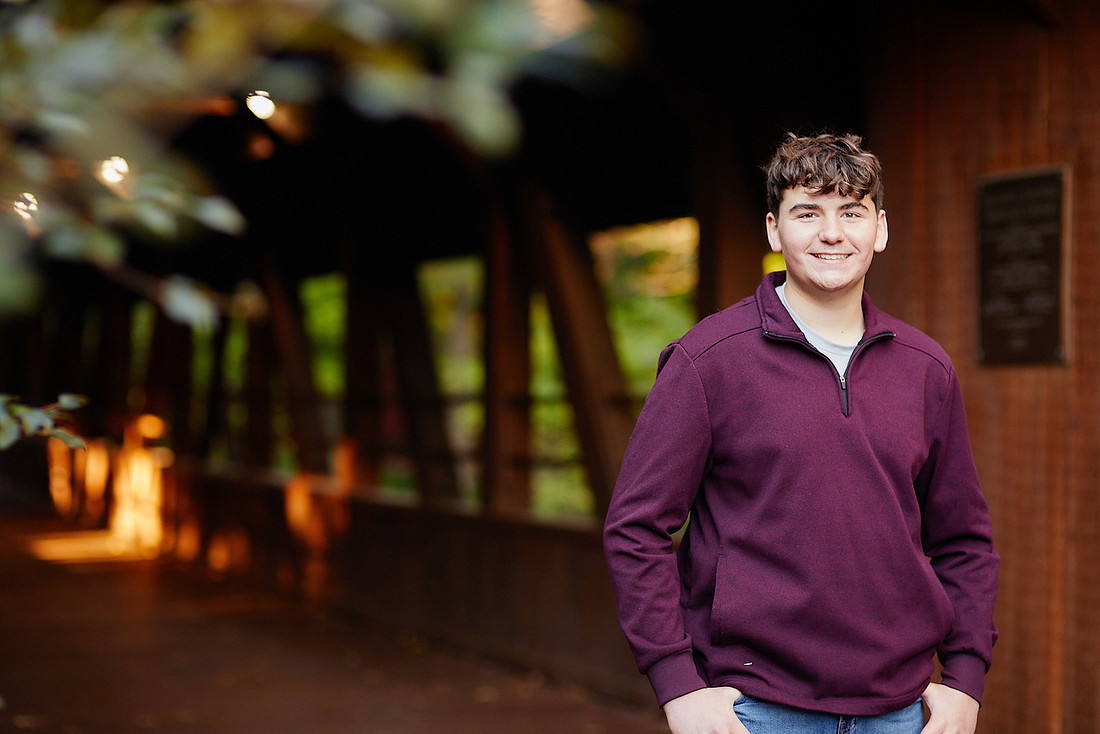 Jake: Senior Session at David Fortier Park in Olmsted Falls