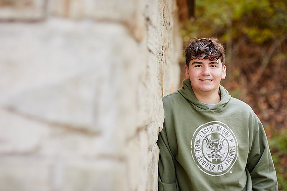 Jake: Senior Session at David Fortier Park in Olmsted Falls