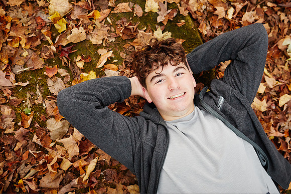 Jake: Senior Session at David Fortier Park in Olmsted Falls