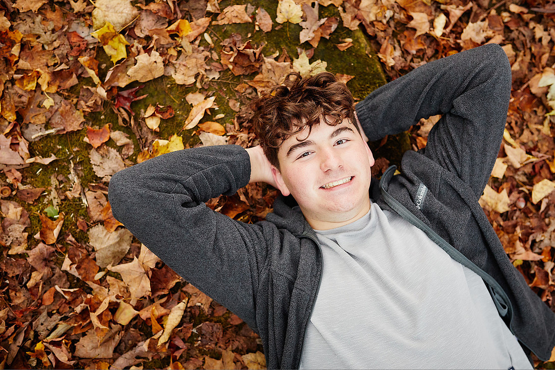 Jake: Senior Session at David Fortier Park in Olmsted Falls
