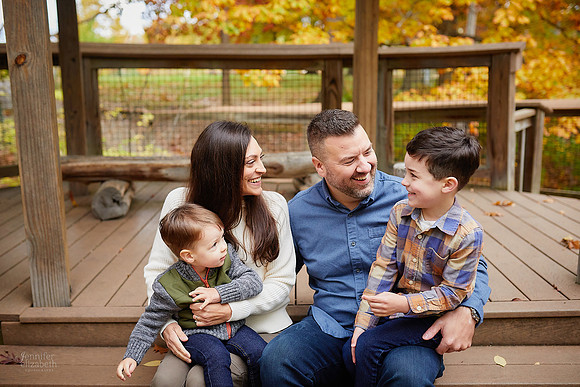 The M Family: Portrait Session at Horseshoe Lake Park in Shaker Heights