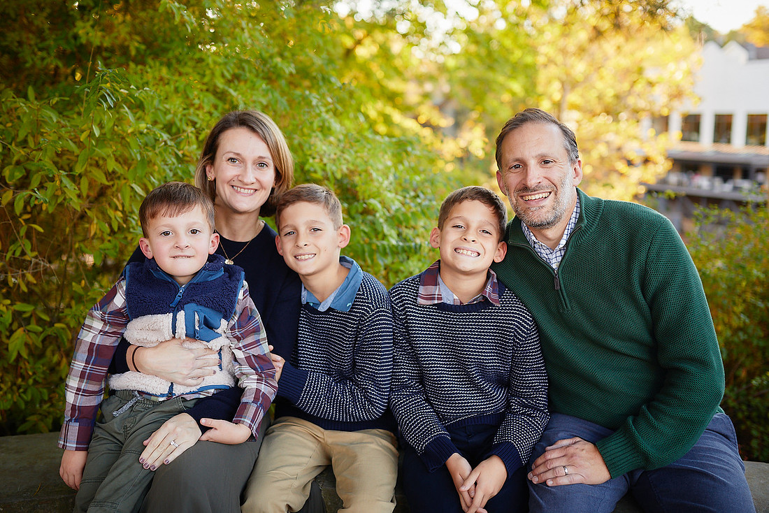 The T Family: Portrait Session in Chagrin Falls