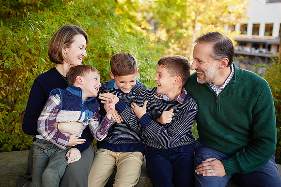 The T Family: Portrait Session in Chagrin Falls