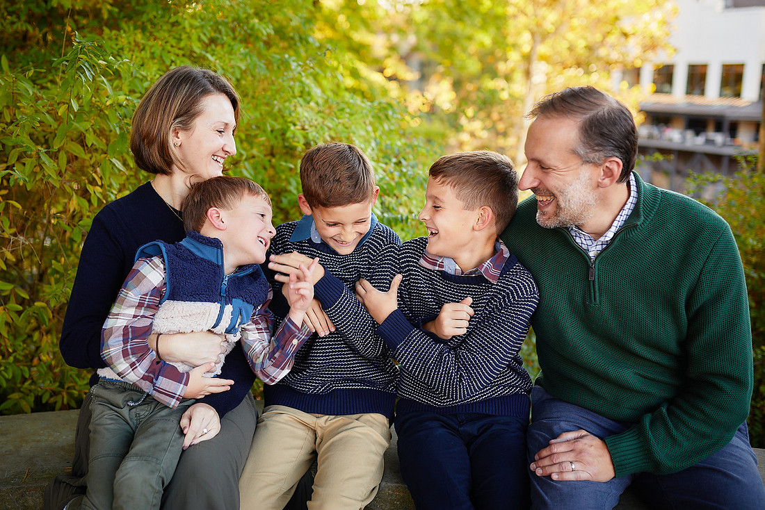 The T Family: Portrait Session in Chagrin Falls