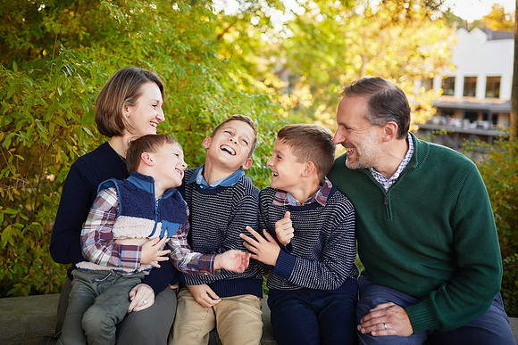 The T Family: Portrait Session in Chagrin Falls