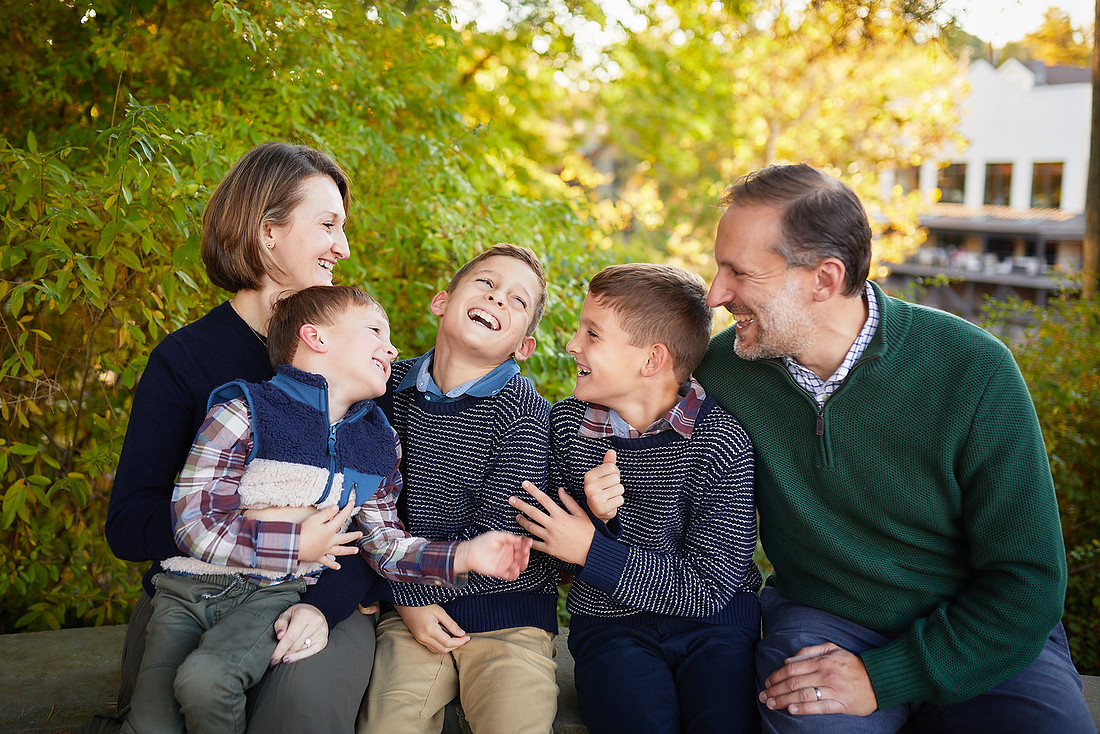 The T Family: Portrait Session in Chagrin Falls