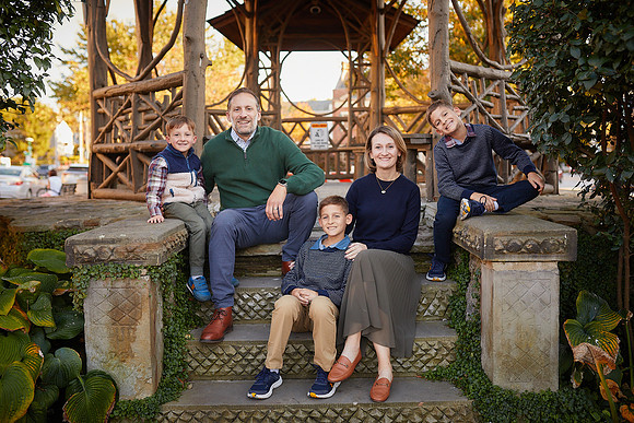 The T Family: Portrait Session in Chagrin Falls