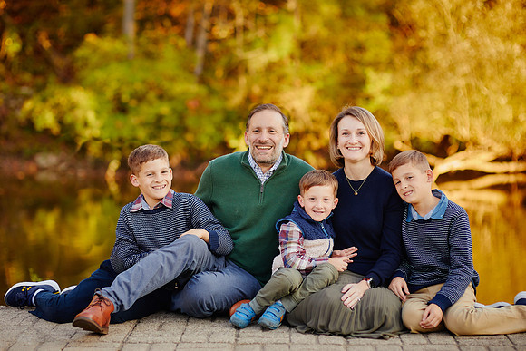 The T Family: Portrait Session in Chagrin Falls