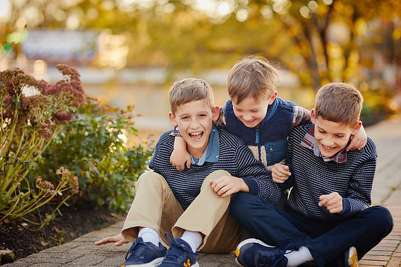 The T Family: Portrait Session in Chagrin Falls