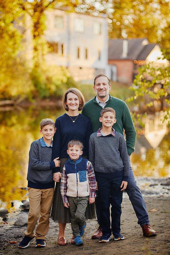 The T Family: Portrait Session in Chagrin Falls