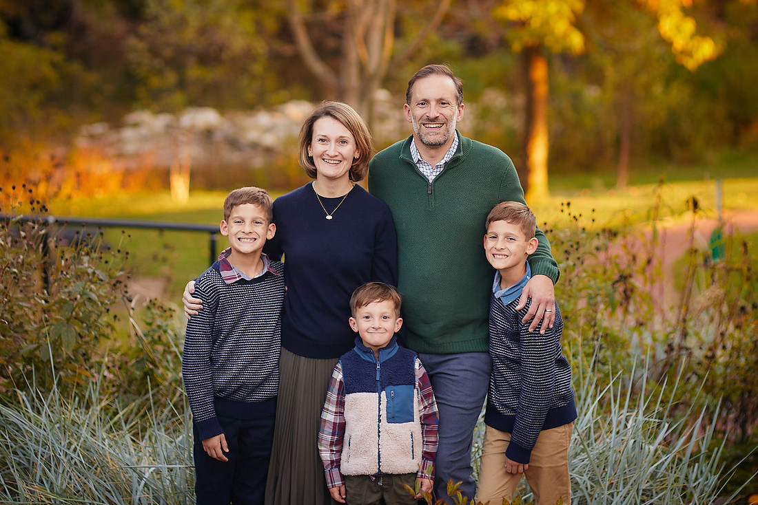 The T Family: Portrait Session in Chagrin Falls