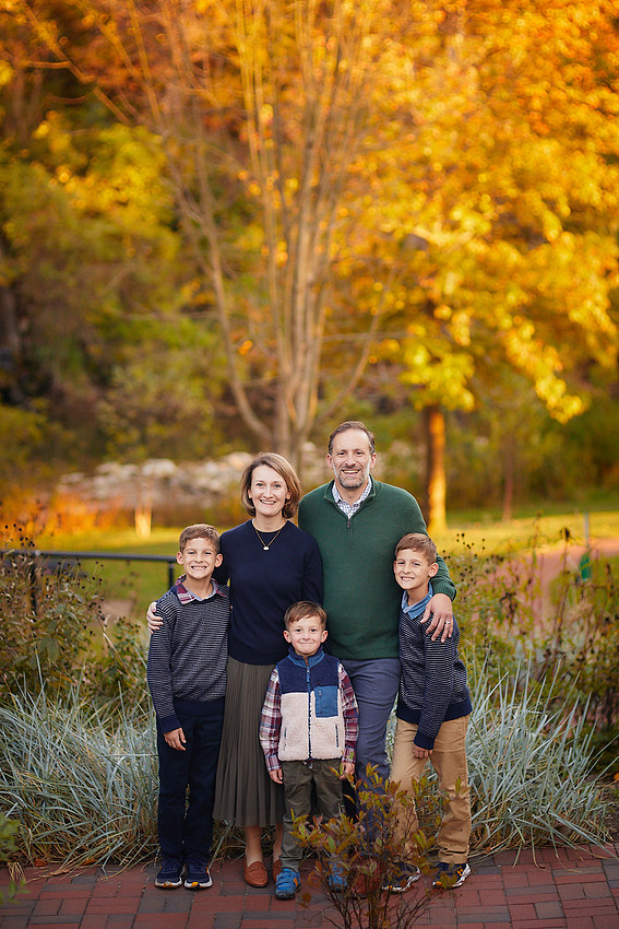 The T Family: Portrait Session in Chagrin Falls