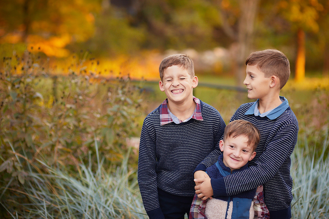 The T Family: Portrait Session in Chagrin Falls
