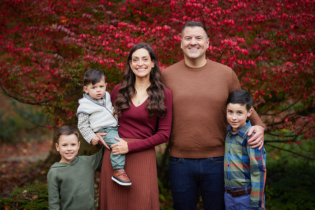 The M Family: Backyard Portrait Session in Willoughby Hills