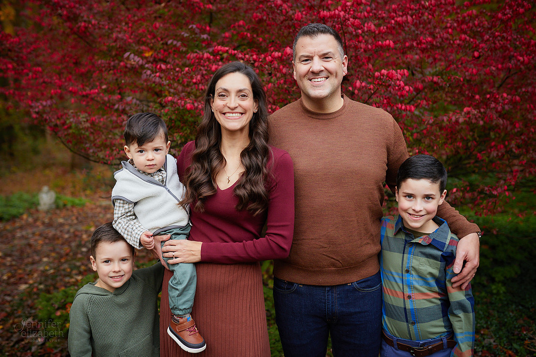 The M Family: Backyard Portrait Session in Willoughby Hills