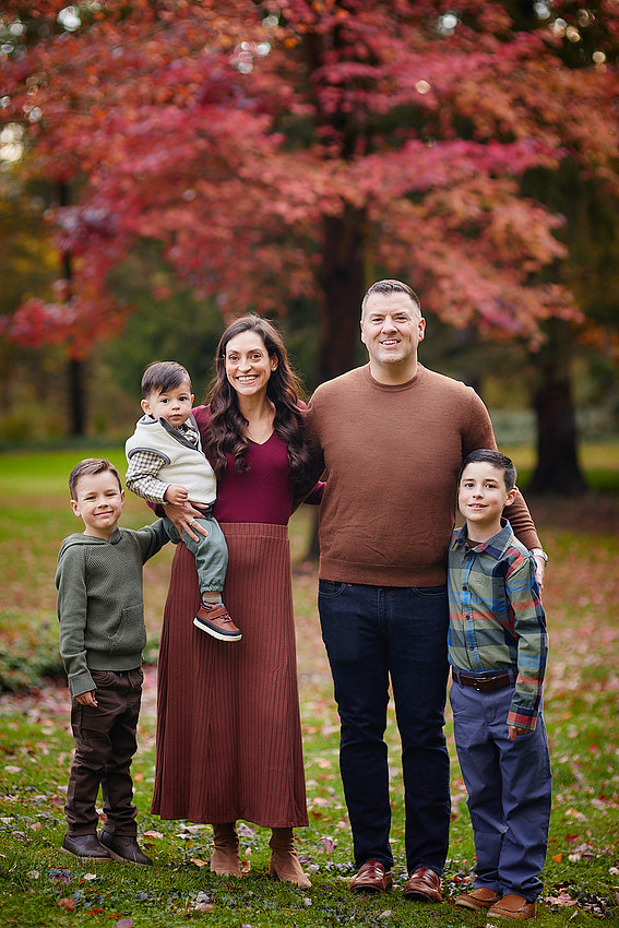 The M Family: Backyard Portrait Session in Willoughby Hills