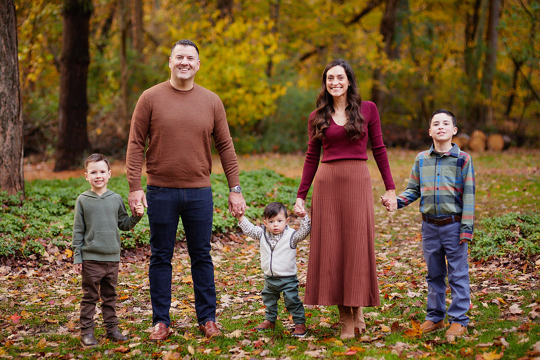 The M Family: Backyard Portrait Session in Willoughby Hills