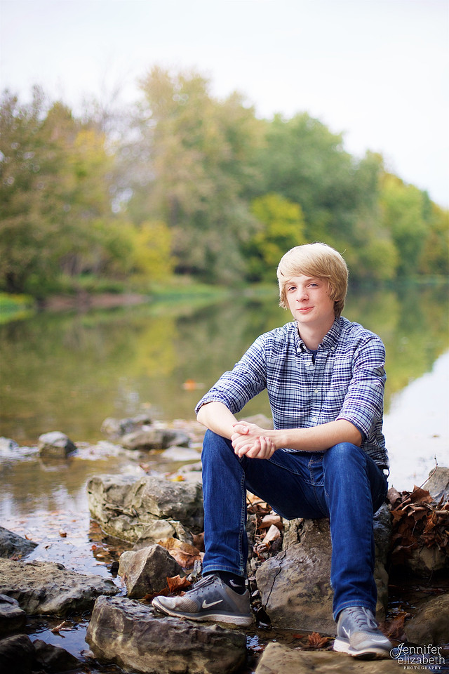 Sam: Senior Portrait Session in Worthington, Ohio