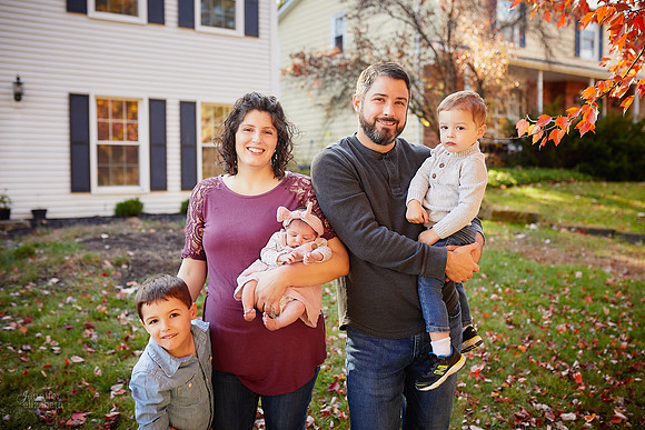Baby Corinne: Lifestyle Newborn Family Session in Solon