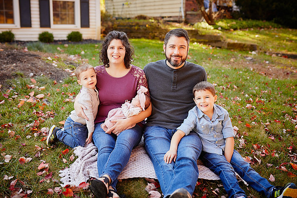Baby Corinne: Lifestyle Newborn Family Session in Solon