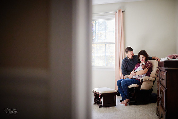 Baby Corinne: Lifestyle Newborn Family Session in Solon