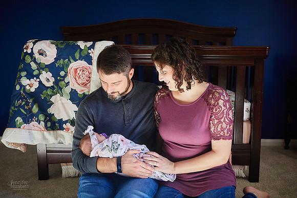 Baby Corinne: Lifestyle Newborn Family Session in Solon
