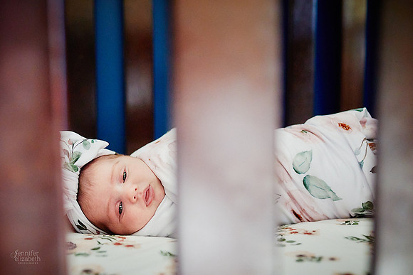 Baby Corinne: Lifestyle Newborn Family Session in Solon
